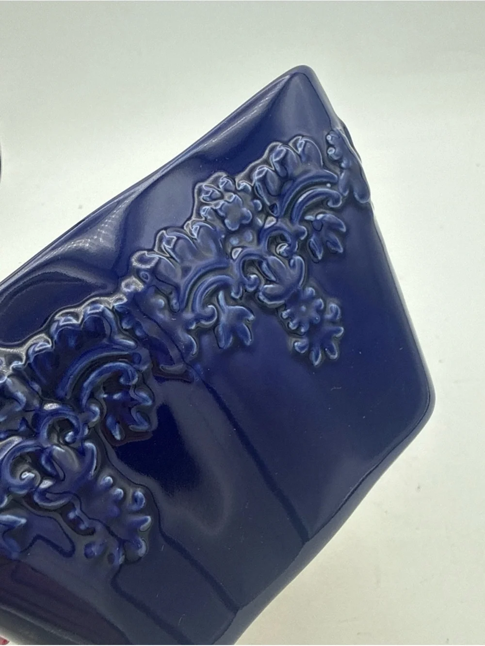 Temp-tations by Tara Cobalt Blue Country Lace Ovenware Loaf Pan 6.5x475”